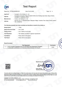 AZO test report