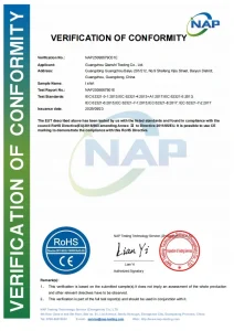 RoHS Certification