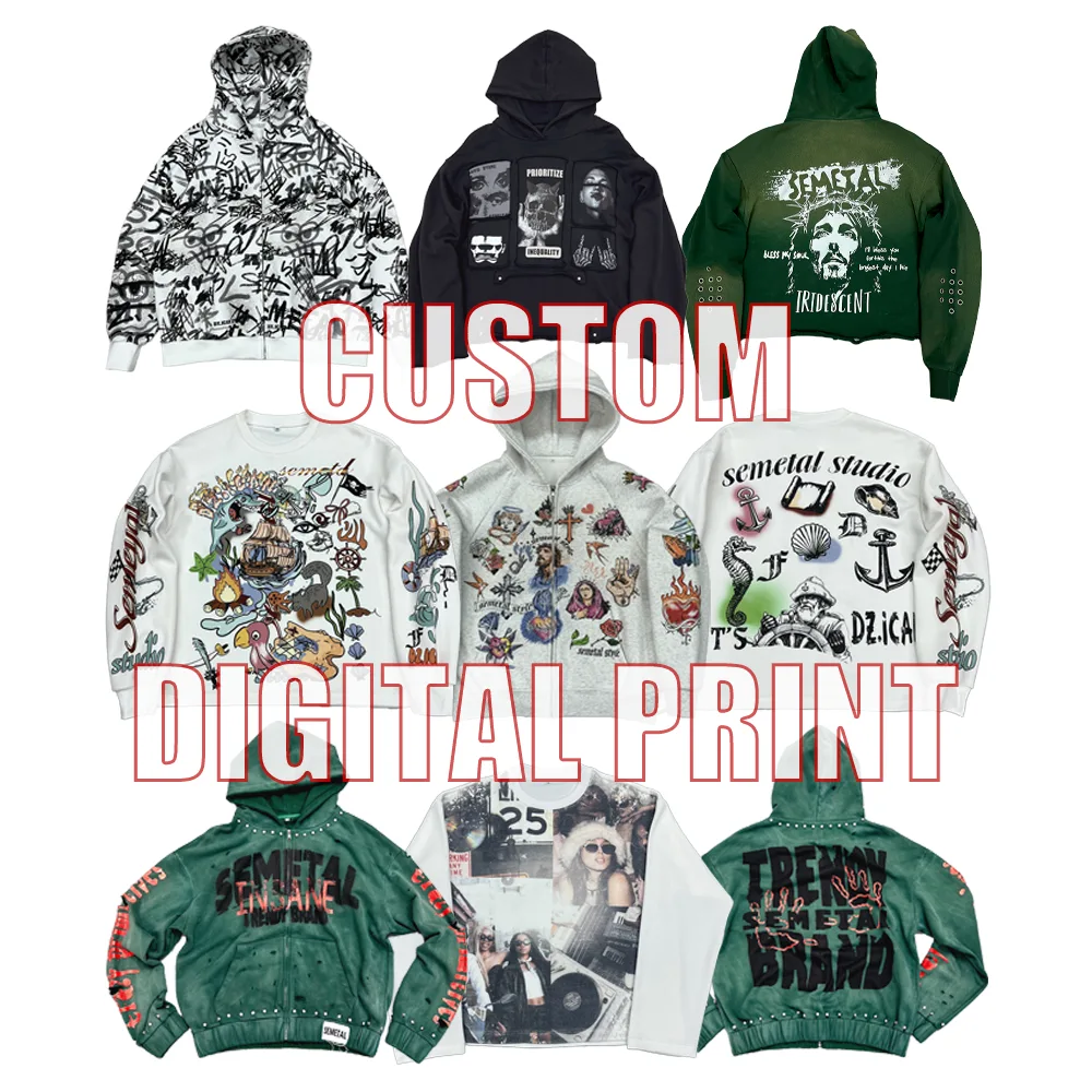 Custom DTG Digital Printing Hoodies Series