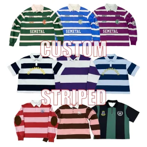 Custom Striped Polo Shirts | Yarn-Dyed Menswear Polo