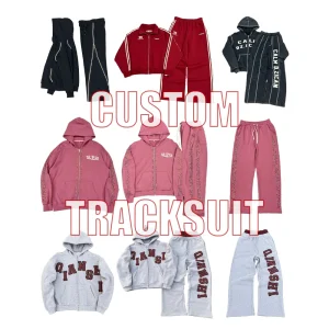 Custom Jogging Sportswear Tracksuit | Zip Up Hoodie and Sweatpants Set