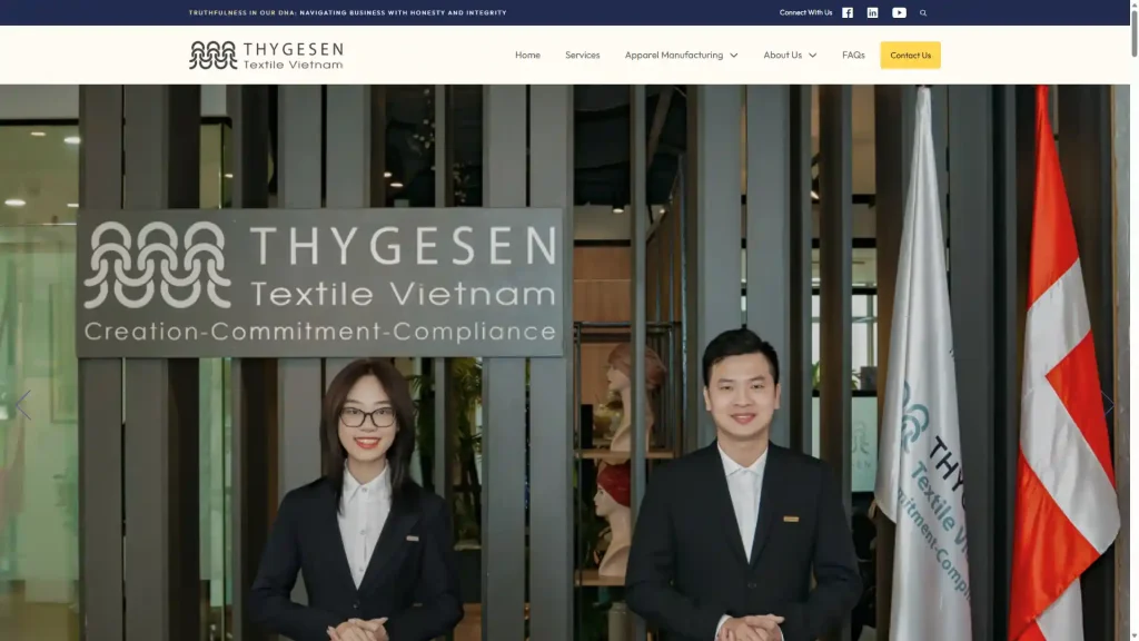 Thygesen Textile Vietnam Web Site