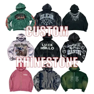 high end Luxury Rhinestone Hoodies Series