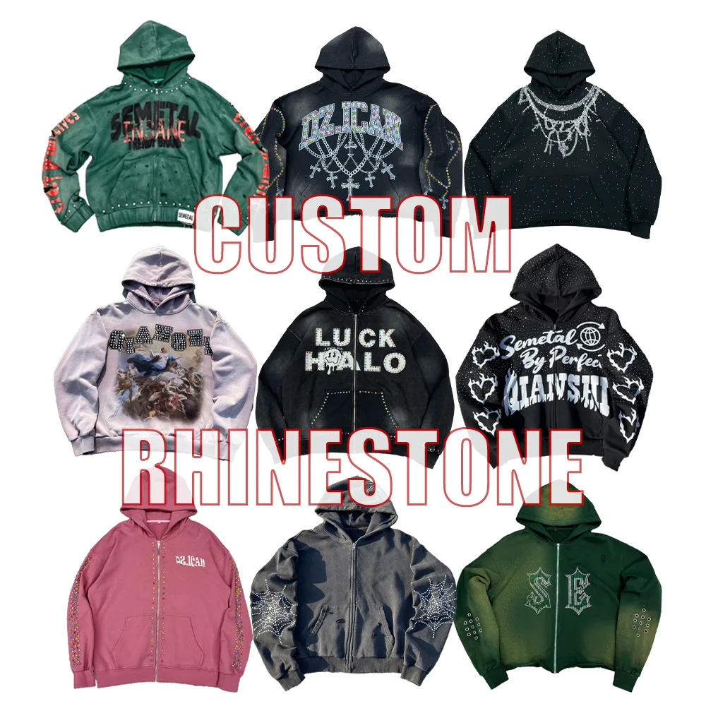 high end Luxury Rhinestone Hoodies Series