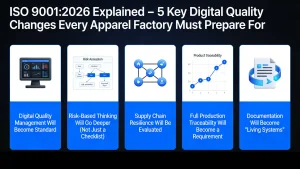 ISO 9001:2026 Explained – 5 Key Digital Quality Changes Every Apparel Factory Must Prepare For