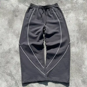 100% Cotton French Terry Baggy Sweatpants – Oversized Jogger Pants Streetwear