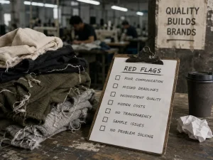 7 Signs You’re Working With the Wrong Clothing Manufacturer