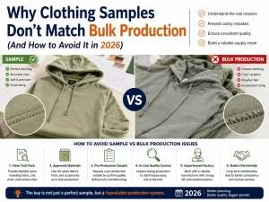 Why Clothing Samples Don’t Match Bulk Production (And How to Avoid It in 2026)