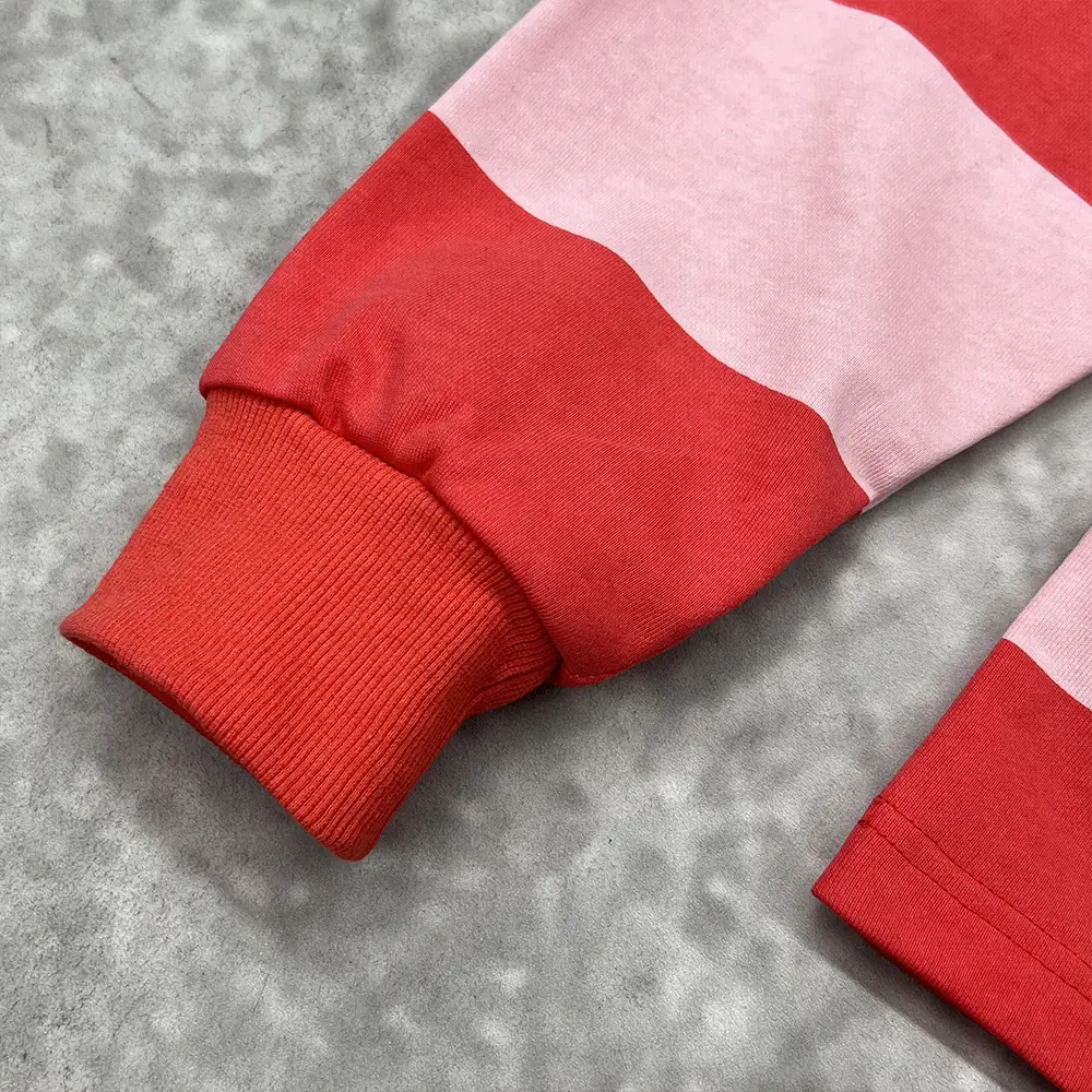 custom rugby polo shirt rib cuff and long sleeve detail
